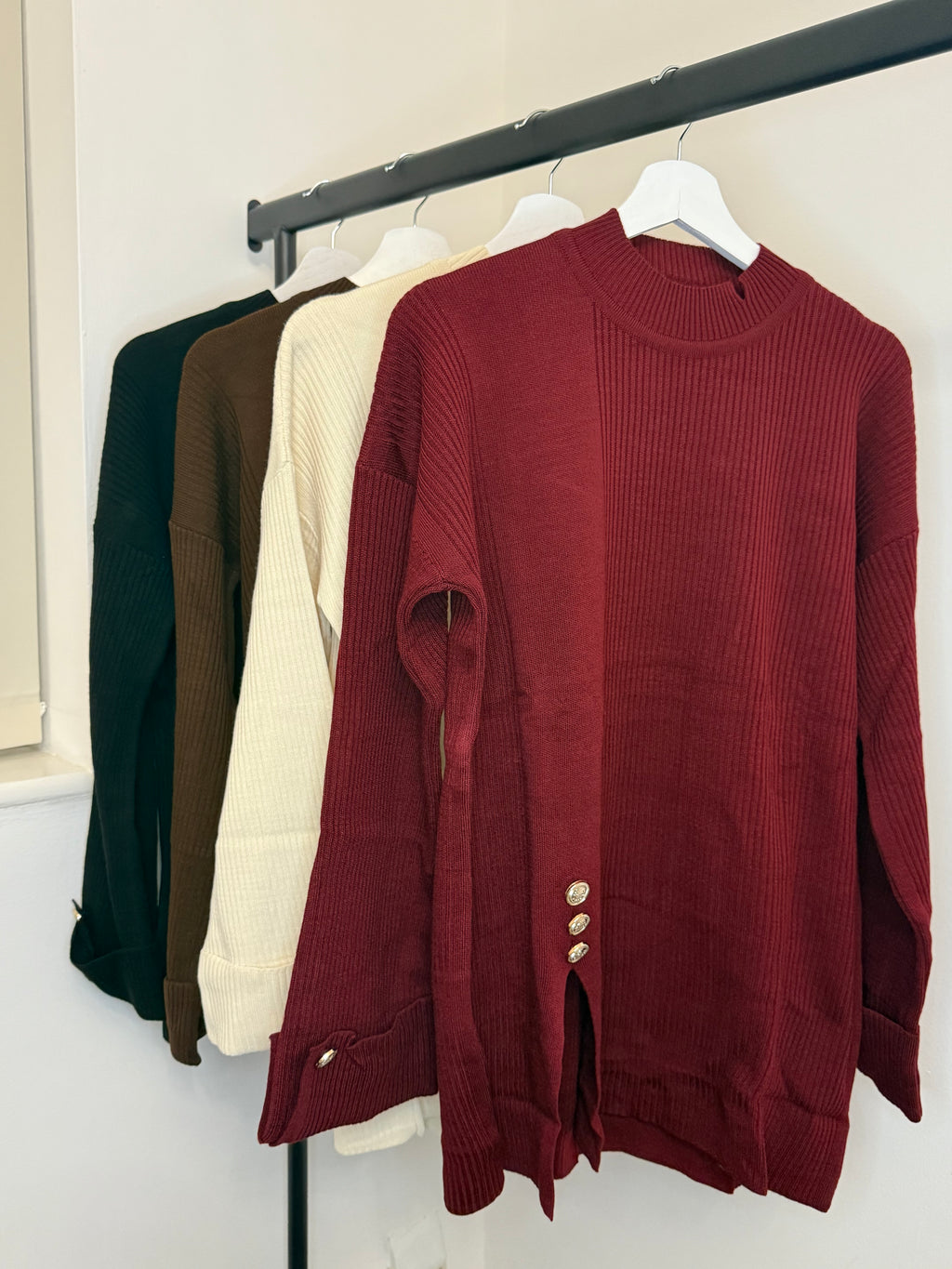 Ribbed Knit Oversized Sweater Set – Cozy Two-Piece Set (Multiple Colors)