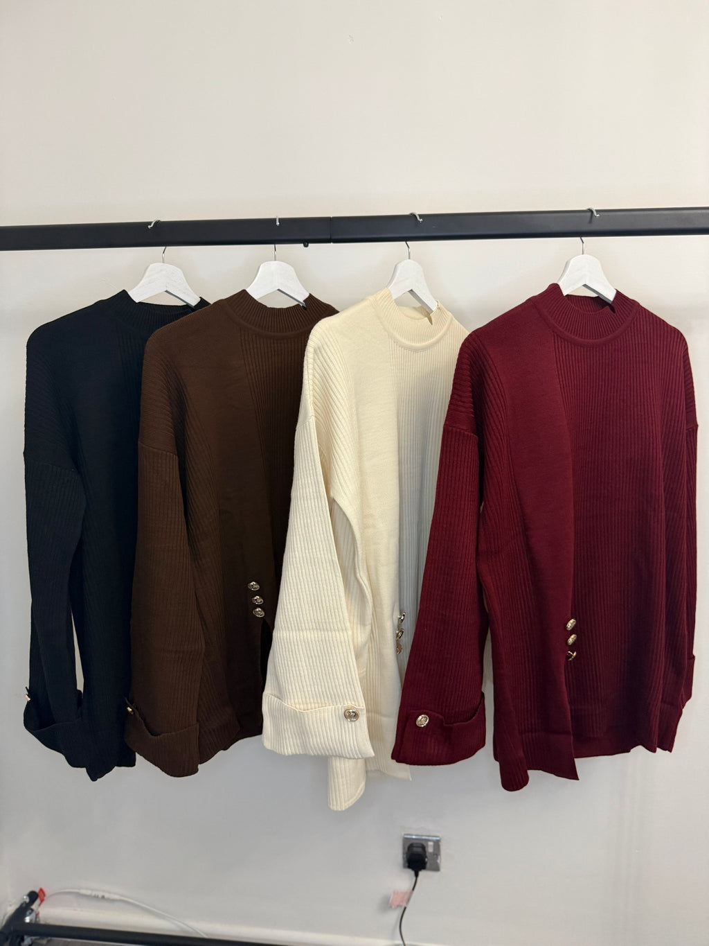 Ribbed Knit Oversized Sweater Set – Cozy Two-Piece Set (Multiple Colors)